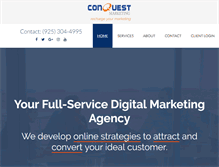 Tablet Screenshot of conquestmarketingsolutions.com